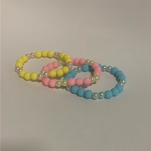 Handmade Bubble Gum Bracelet Stack